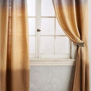 Anthropologie Dip-Dye Curtain 50x84